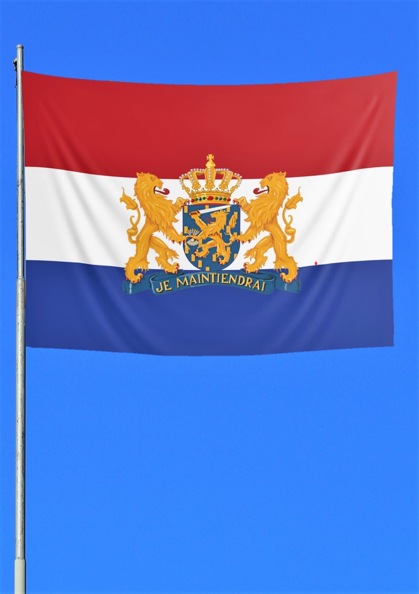 Vlag Koningsdag 150 x 100 | Wapen van Nederland | Koningsdag | Kings Day | Nederlandse vlag